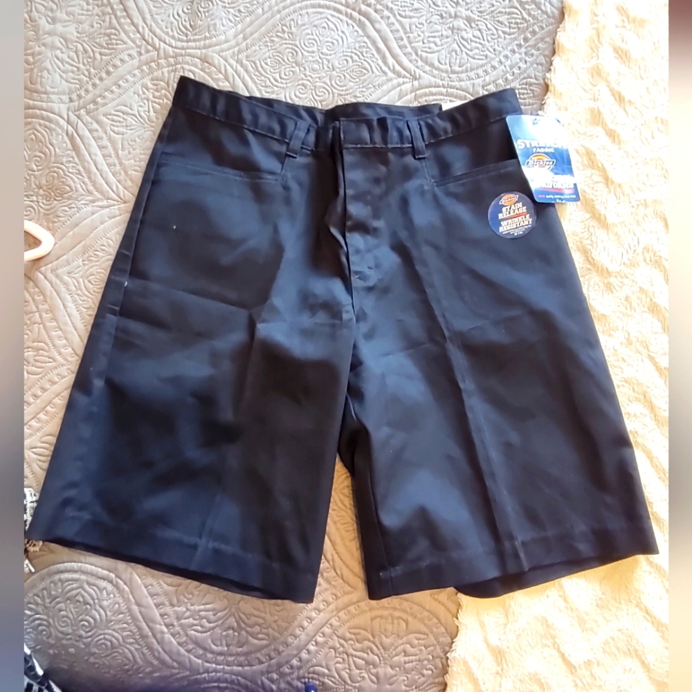 Dickies Girls' Stretch Shorts Size Junior 13 in Navy Blue NWT